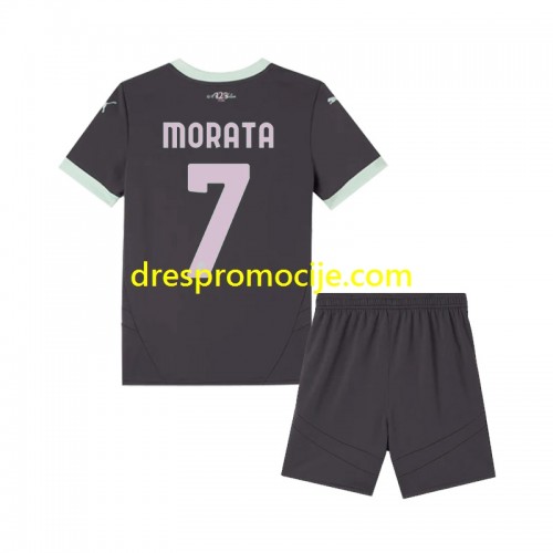 A.C. Milan Morata 7 Dres Dječji Treći 2024/2025 Kratkih Rukava A.C. Milan Morata 7 Dres Dječji Treći 2024/2025 Kratkih Rukava